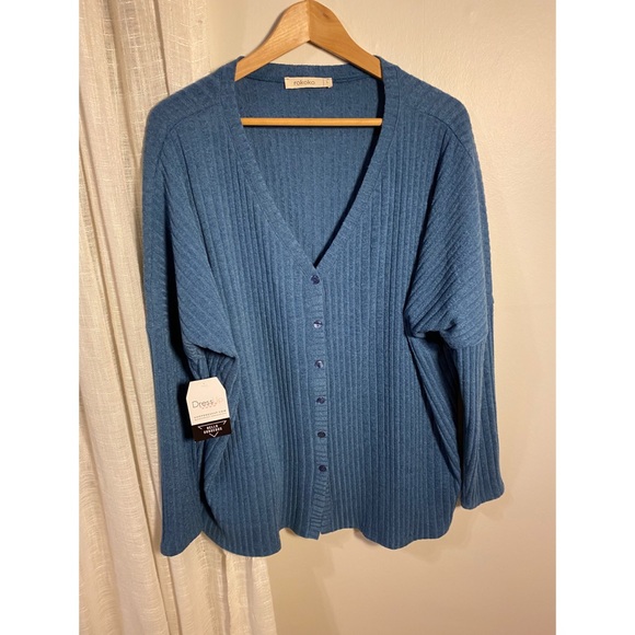 Powder Blue Cardigan - Picture 2 of 2